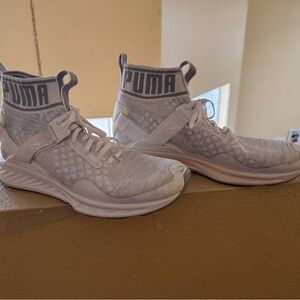 Puma White High-Top Men's Shoes